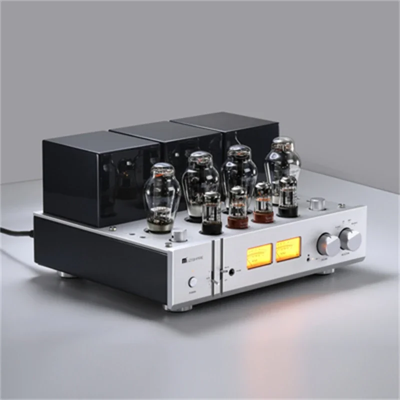 M-030 Muzishare x9 Combined Single Ended Class A Vacuum Tube Machine Power Amplifier 300B 8W + 8W 110V / 220V