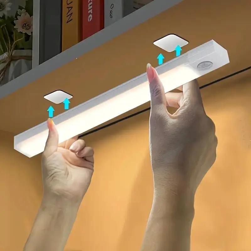 

Human Body Sensing LED Light Strip Wireless Magnetic Wardrobe Light USB Charging for Wardrobes Cabinets Stairs Corridors