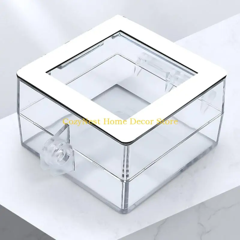 92MF Square button cover with see through lid for equipment box use daily