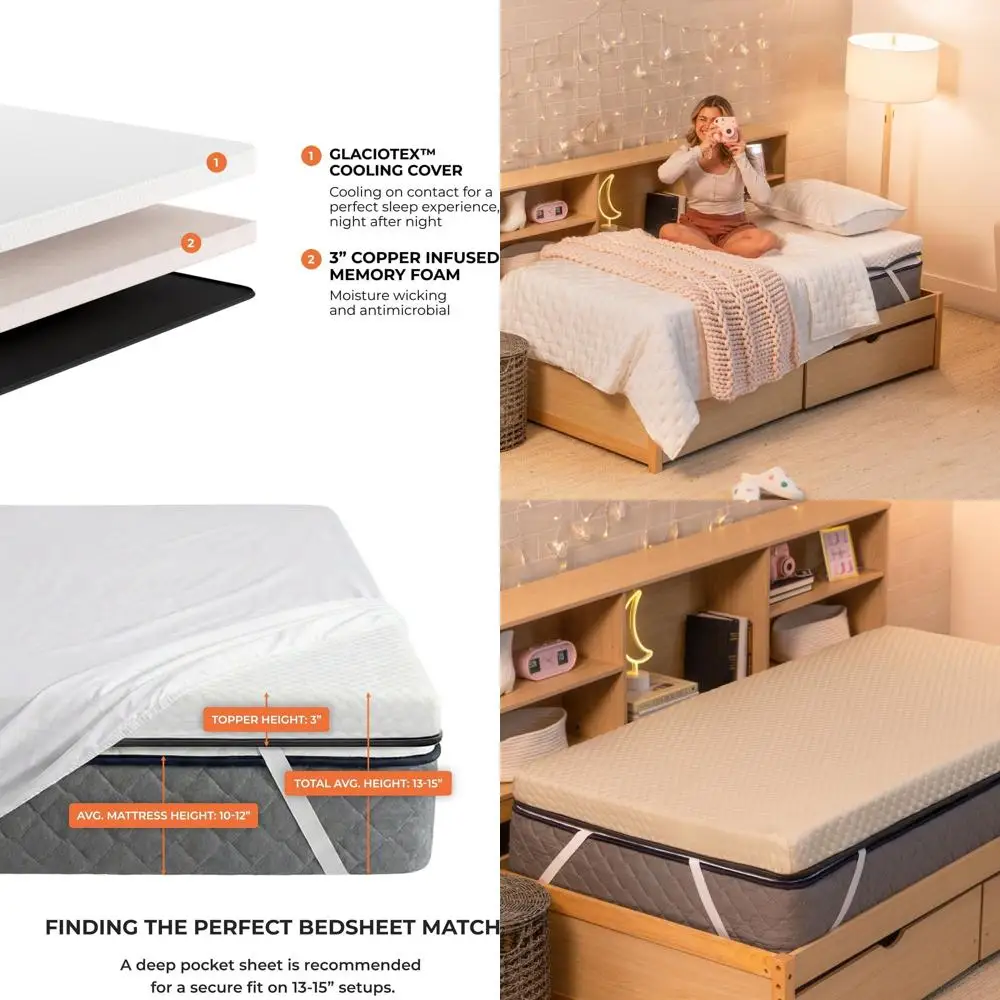 Certified Queen Size Cooling Mattress Topper | 301 Series