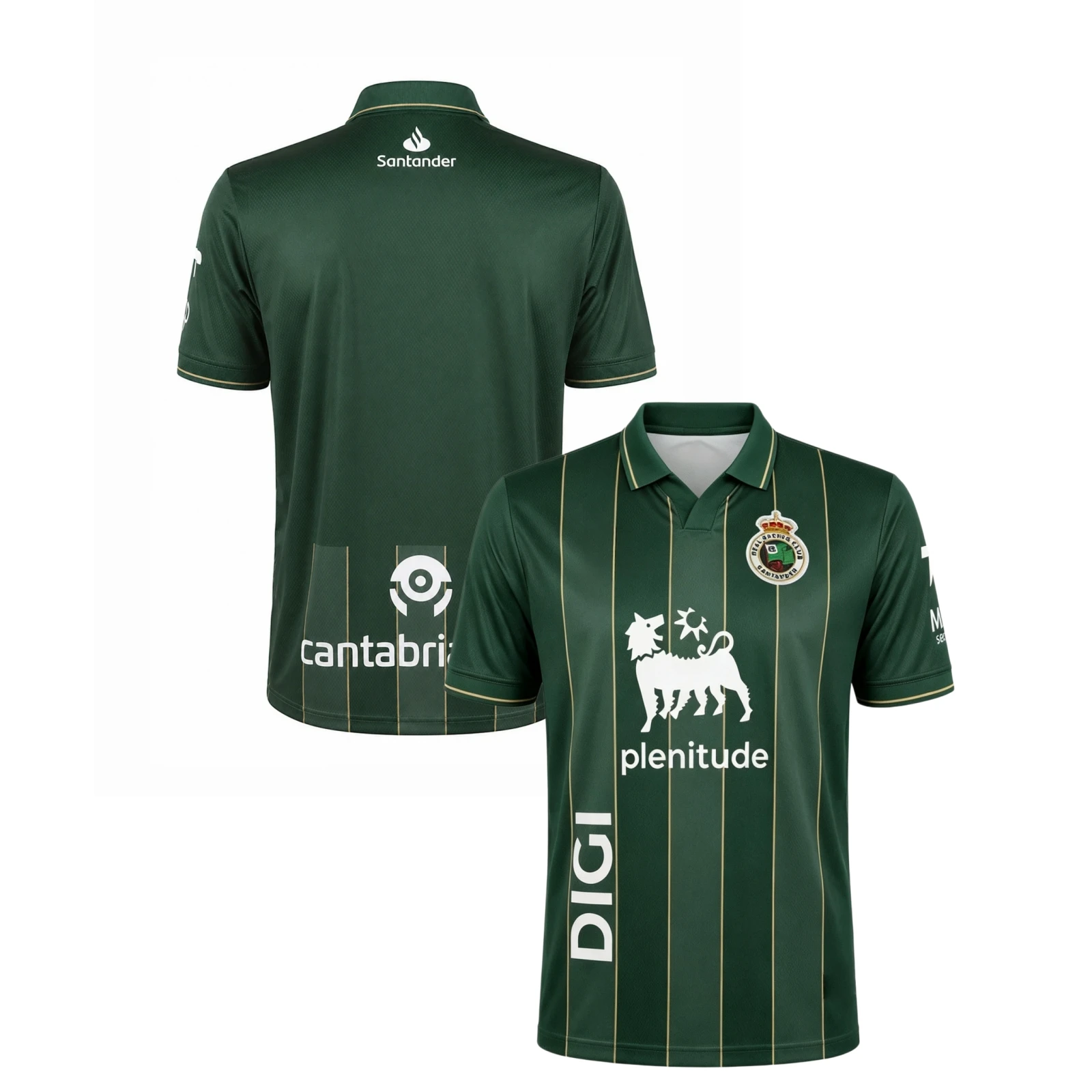 2026-27 Sports Breathable Adult Athleisure T Shirt Real Racing De Santander Soccer Away Jersey Quick-dry V-neck Polo Family Tee