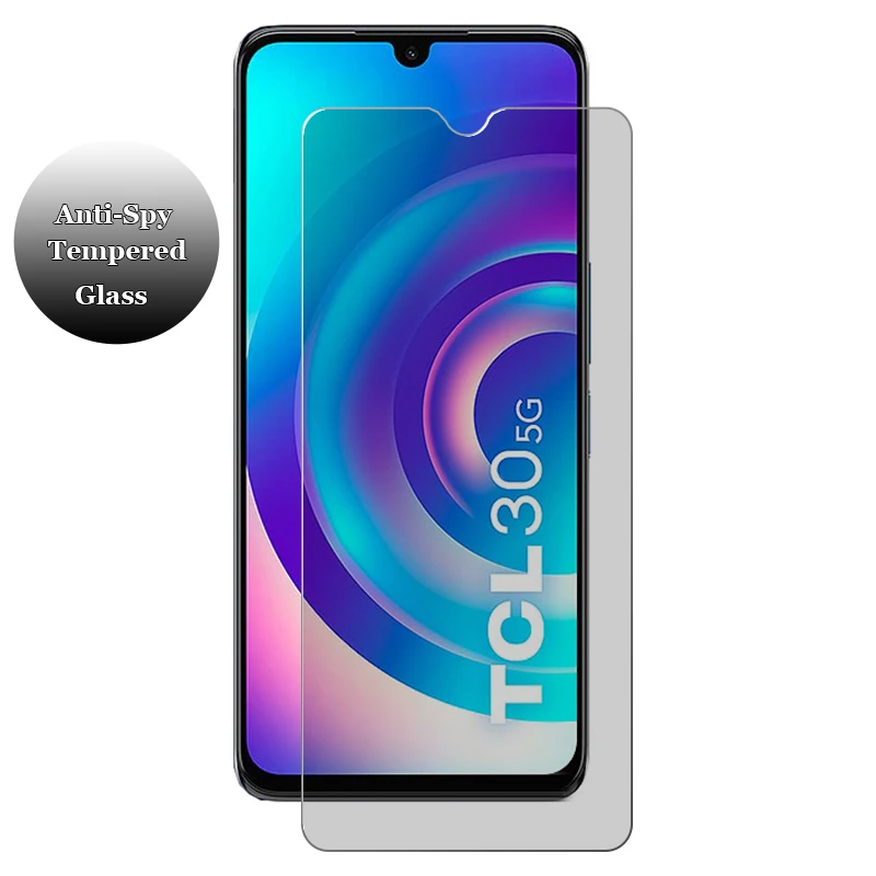 

For TCL 30 30E 305 306 20E 20Y 20B XE Plus Anti Spy Anti Peeping Privacy Protection Tempered Glass Screen Protector Film