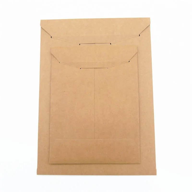 25Pcs/Pack Brown File Bag 350gsm Kraft Paper Document Bag File Packaging Envelope Blank A4/A5 Document Envelopes Stationery