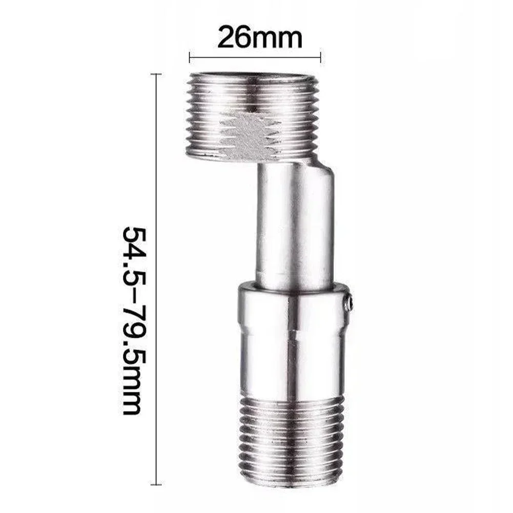 360 Degree Adjustable Faucet Angled Curved Foot Eccentric Screw Corner Shower Extension TapAdapter Kitchen Bathroom 1/2pcs