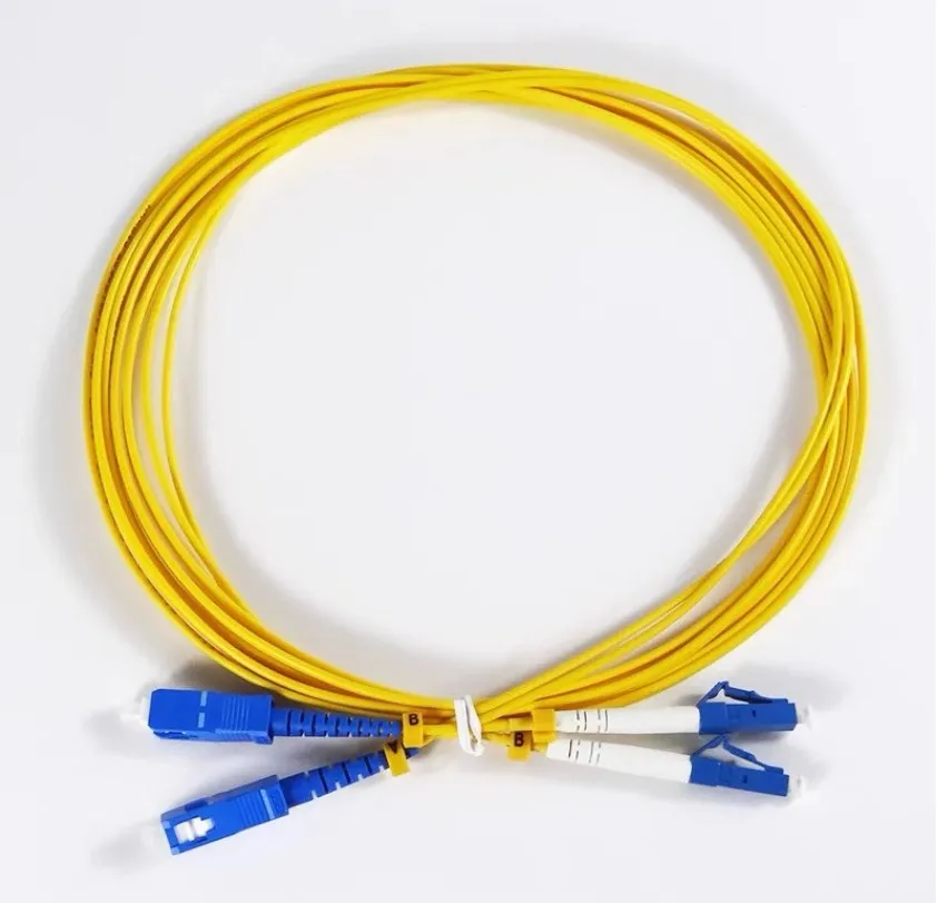 

10PCS LC -SC UPC 3M Fiber optic patch cord Cable 2.0/3.0mm Duplex FTTH Fiber optic jumper cable Singlemode Free shipping