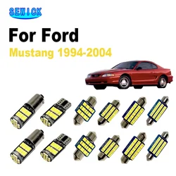 SEWICK LED 인테리어 돔 맵 라이트 키트, 포드 머스탱 1994-2000 2001 2002 2003 2004, 자동차 트렁크 화장대 거울 액세서리, 13 개