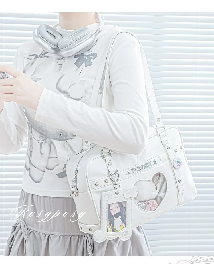 Small Food Ltabag Crossbody Shoulder Bags Japanese Uniform Bag Girl JK Uniform Baby Bags Two-dimensional Tote Bag for Women