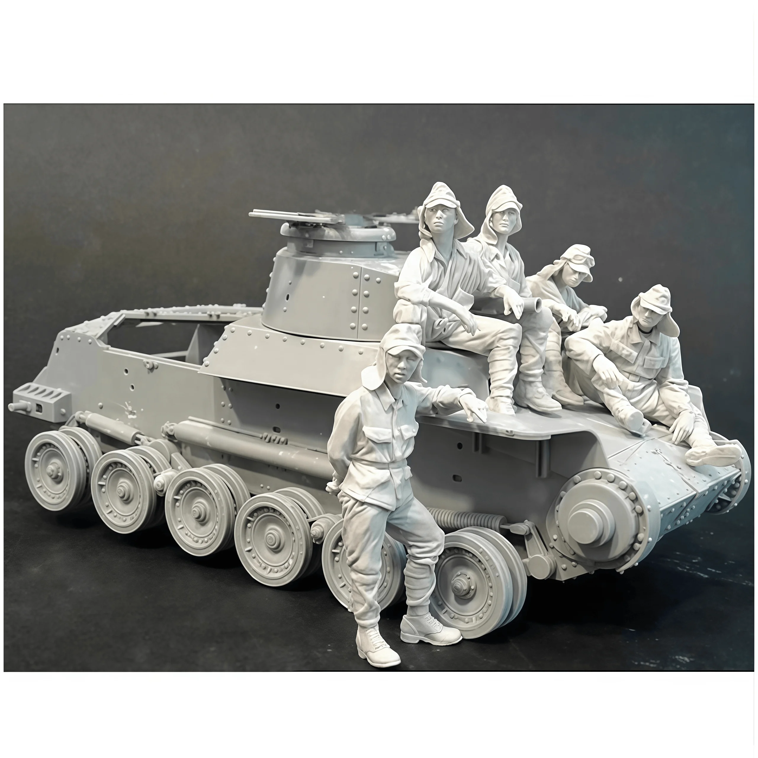 

1: 35 Resin Model Kit GK, Tank Armored Unit, Unpainted, Needs To Be Assembled