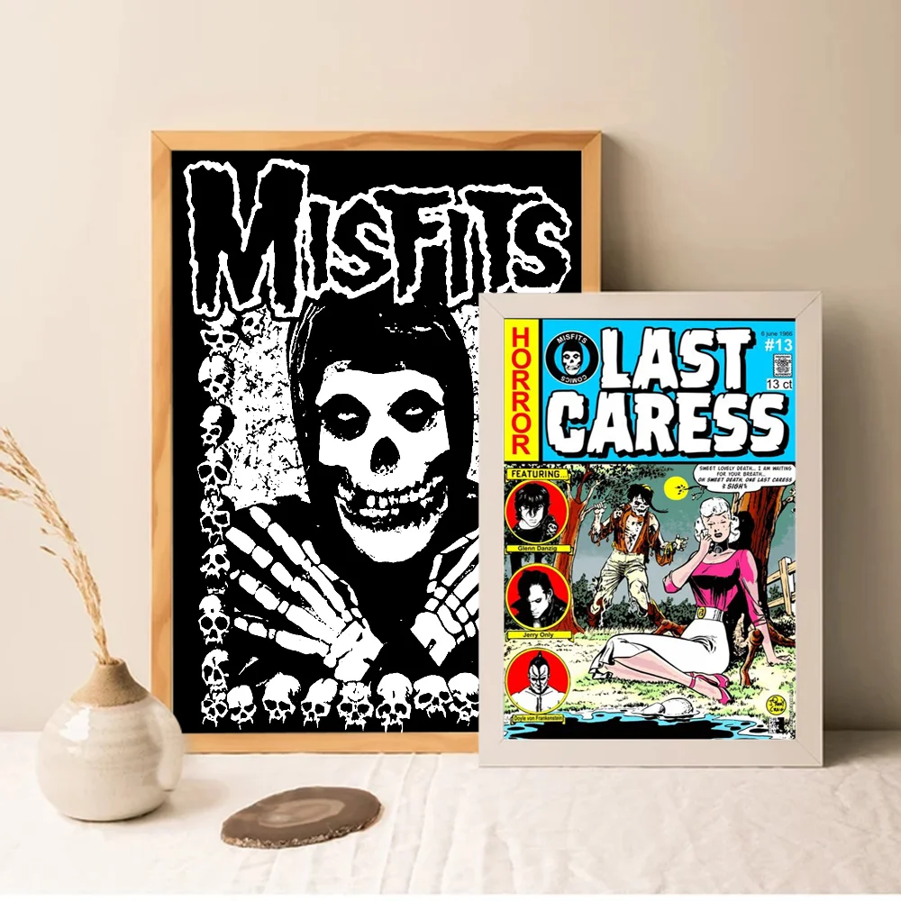 M-Misfits Vintage Posters Sticky Vintage Room Home Bar Cafe Decor Kawaii Room Decor