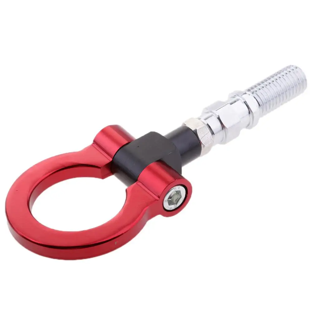 Racing Tow Hook Billet Aluminum Screw Type Front Rear Car Tow Ring for Japanese Models Trailer Unit
