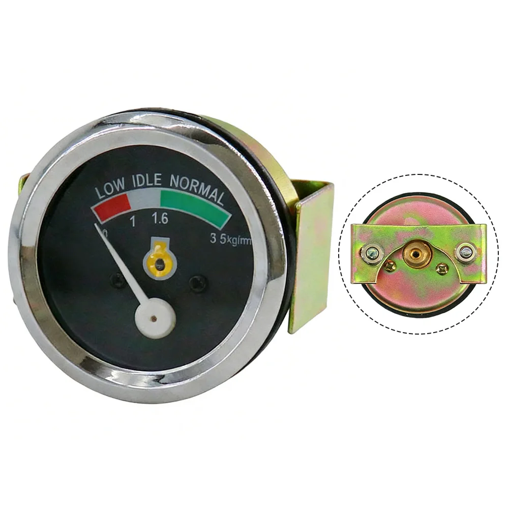 0-3.5kg cm Gauge 52mm Pressure Gauge Heavy Equipment Repair 0 3.5 Kg cm Engine Oil Pressure Measurement Applicable 0 3.5 Kg cm