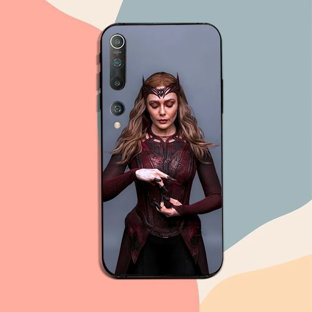 W-Wanda M-Maximoff Phone Case For Xiaomi 11 Redmi Note 11 5G 8T 9A 9 10T Note8Pro Note9 12SUltra Black Case