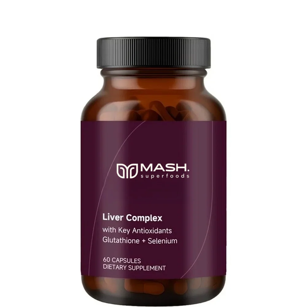 Docteat Liver Complex Capsules with Glutathione and Selenium Antioxidant Support and Thyroid Function Balance 60 Capsules