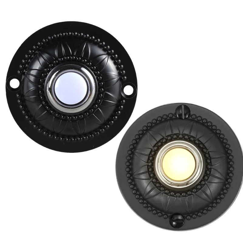 

M17D Vintage Brass Doorway Switches Classical Designs Door Doorbells Button for Home Decors