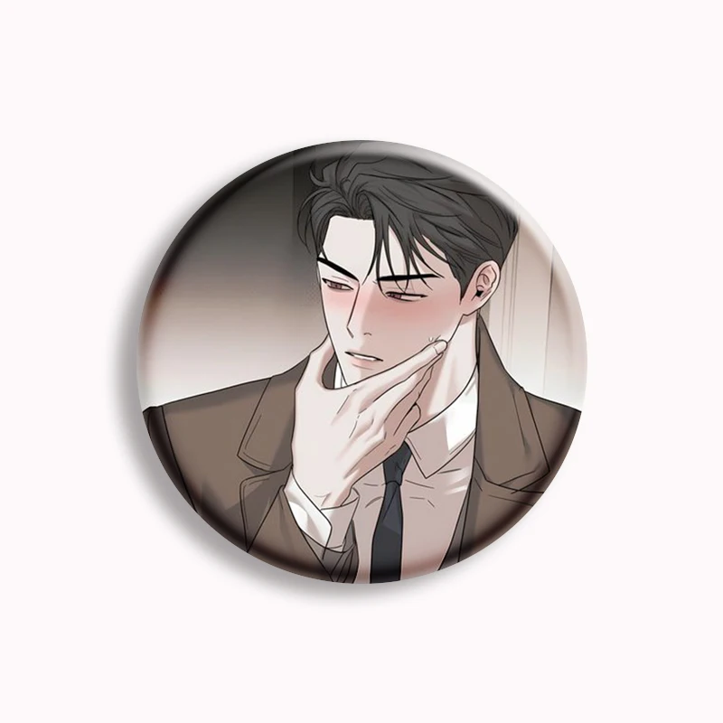 Korean Manhwa Dearest Anime Button Pin BL Manga Ju Theo Dylan Lowell Brooch Badge Bag Coat Decor Accessories Fans Collect Gift