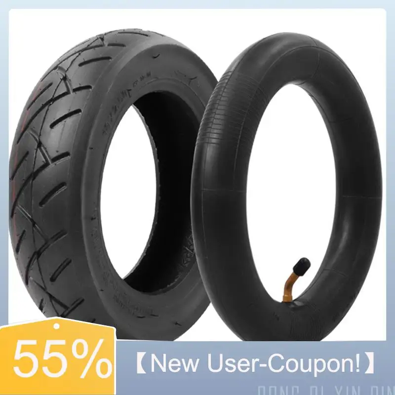 

【New User-Coupon!】10X2.50 Tire And Inner Tube Set 2.50 Pneumatic Tyre Inner Tube 45° Valve For 10Inch Electric Scooter