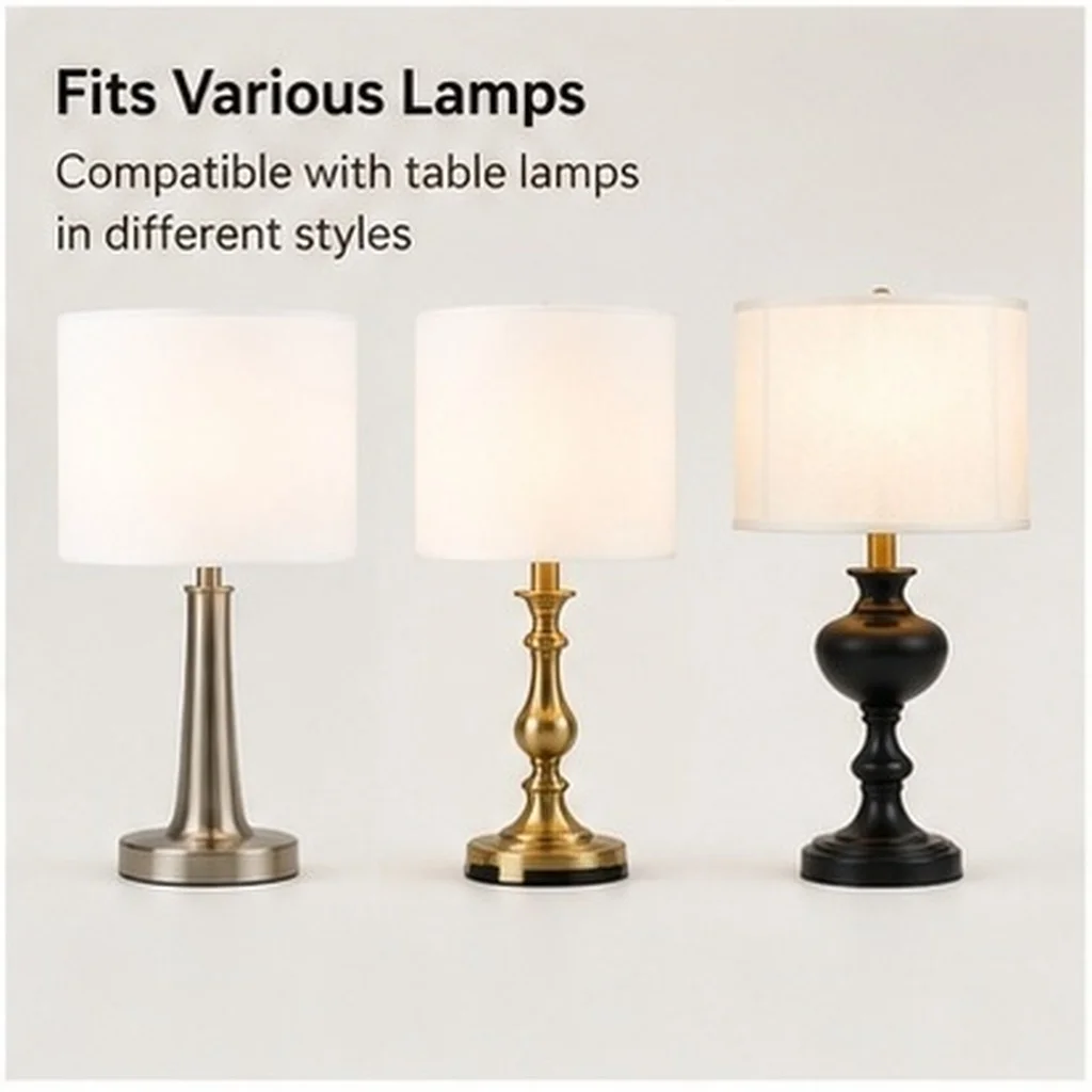 Modern Acrylic Lamp Shade for Table or Floor Lamp – Replacement Light Shade Accessory