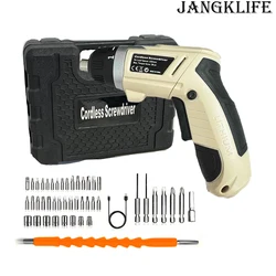 JANGKLIFE Precise Operation Power Electric Screwdriver Industrial Grade Durability  Min Electric Drill Home Office DIY Tools