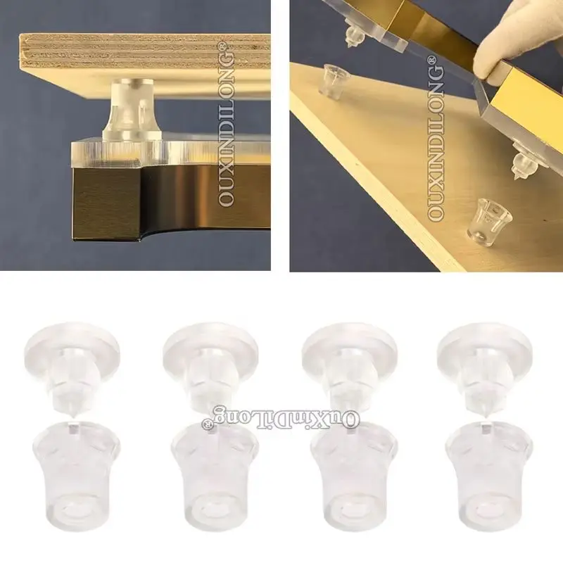 

1000PCS Letters Signs Standoffs Light Advertising Screws Nails Hidden Clip-In Clear Acrylic Standoffs Easiest Signage