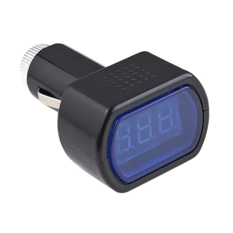 Mini Car Charging Voltmeter/Digital Display Car Voltage Detector/Battery Voltmeter Monitor