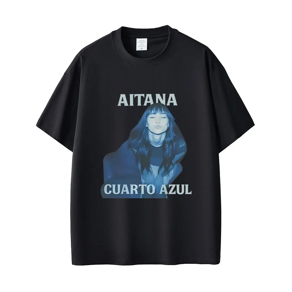 

Aitana CUARTO AZUL Graphic T-shirt Men Women Hip Hop Fashion Pop Music T Shirts Tops Unisex Casual Oversized Short Sleeve Tshirt