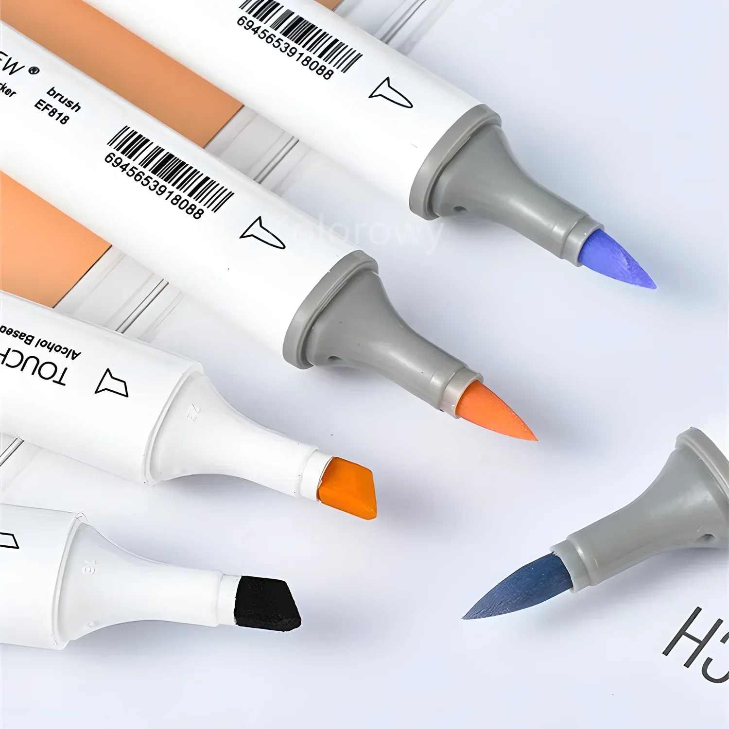 TOUCHNEW Alcohol Markers Soft Brush Tip, Brush Markers,Dual Tip Brush&Chisel Art Markers Set for Adult Artists Drawing Coloring image 6