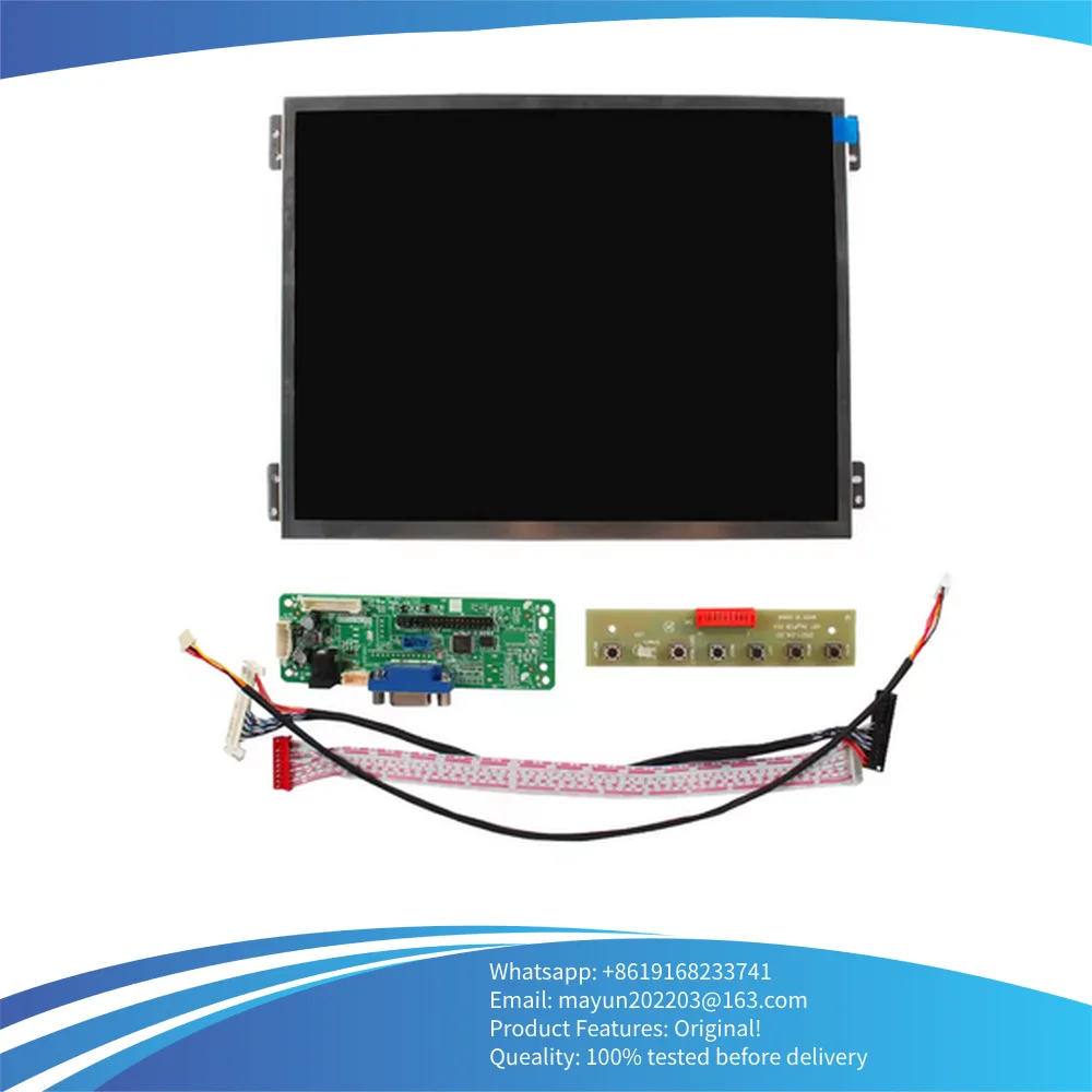 10,4inch 1024x768 G104XVN01.0 IPS 4:3 Wall-mounted LCD Screen and VGA Board 30pin LVDS
