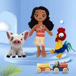 Moana Ocean Adventure Plushes Doll Anime Pig Princess Chicken Stuffed Animals Kids Bed Room Home Decor Kids Classics Toys Gift
