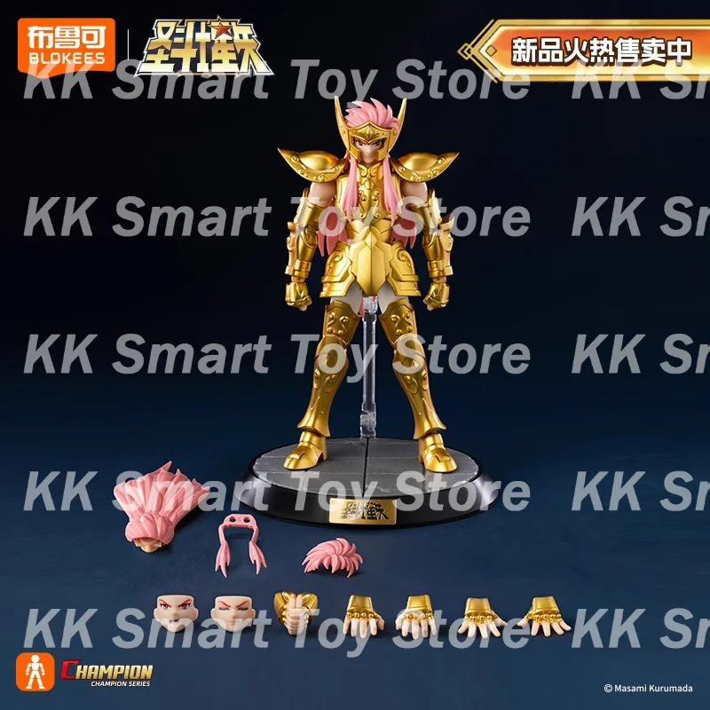Figur Aksi Blokees Saint Seiya Baru Asli Camus Mainan Hyoga Kelas Juara Model Kit Perakitan Koleksi Model Boneka Hadiah Mainan