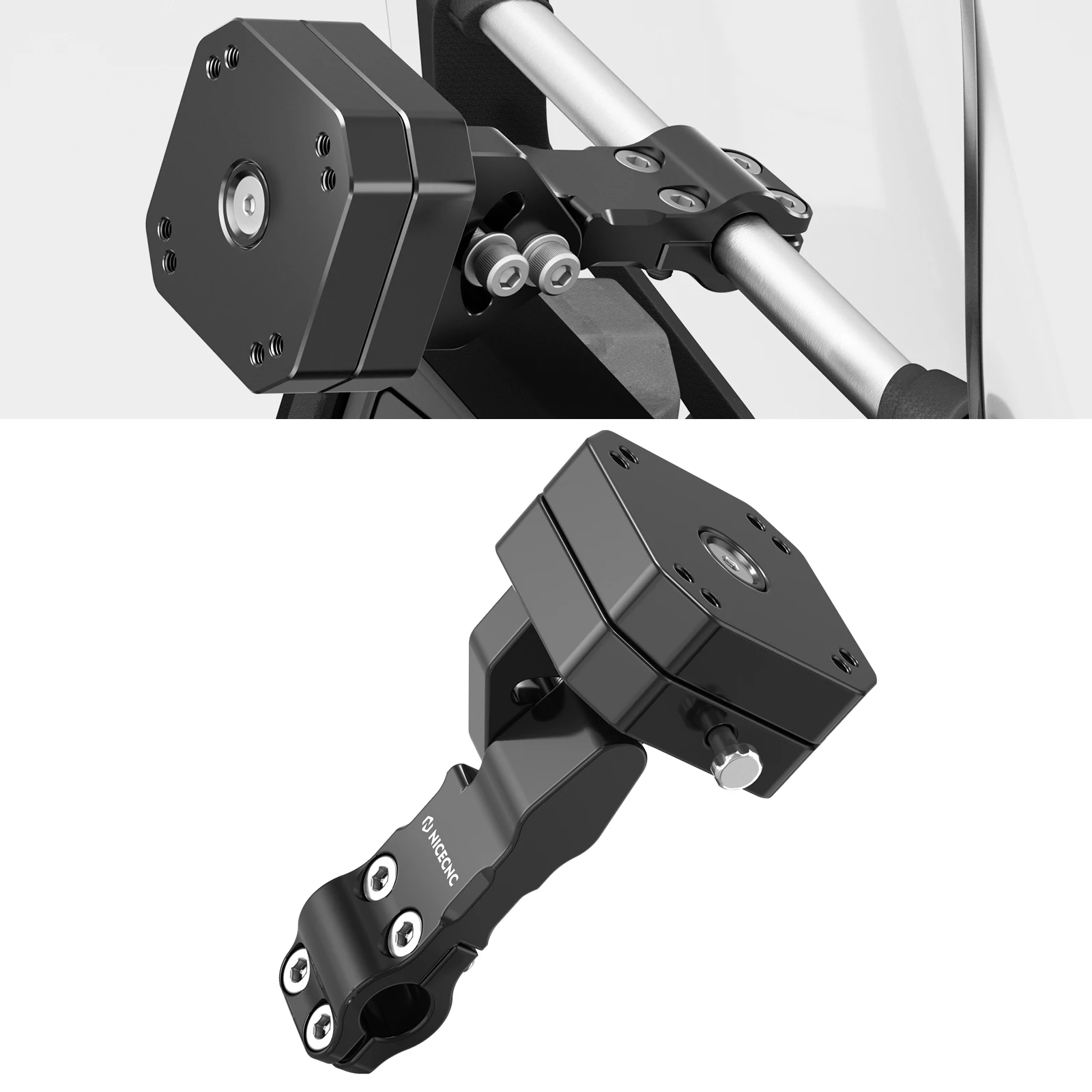 

12MM GPS Mount Bracket For Honda Africa Twin Aprilia Tuareg 660 CFMoto Ibex 450 Kawasaki KLE 650 Versys Suzuki VStrom 800DE