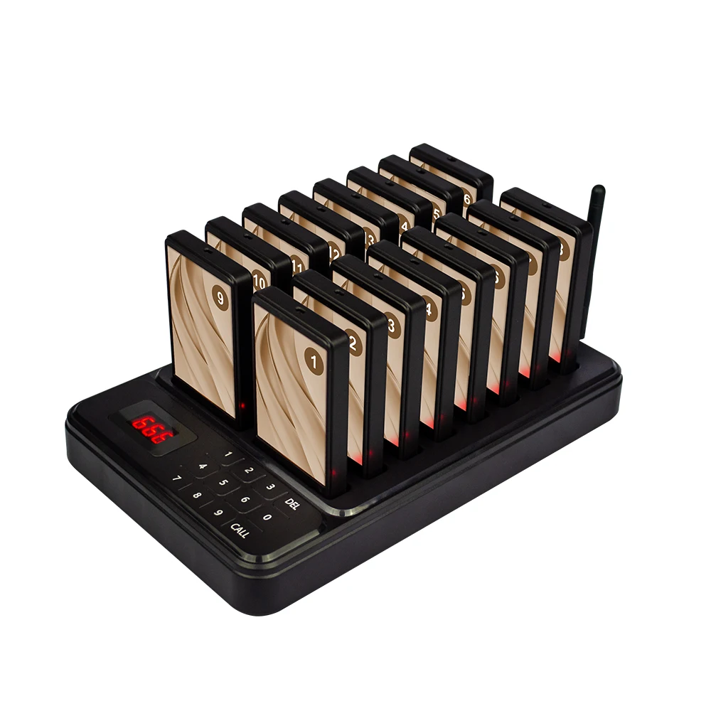 

Qwicall CTP305 Restaurant Waiter Call Pager System in Vibration, Guest Call System, Wireless Paging System for Cafe, Bar