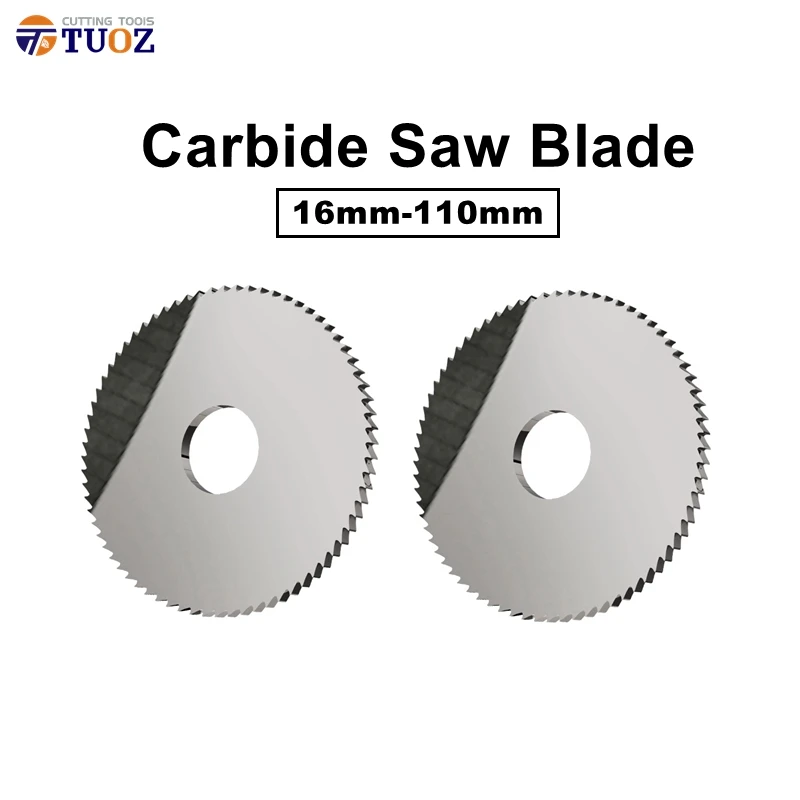 Fresa con lama per sega circolare in metallo duro solido con lama per fresatura in acciaio al tungsteno da 16 mm-110 mm