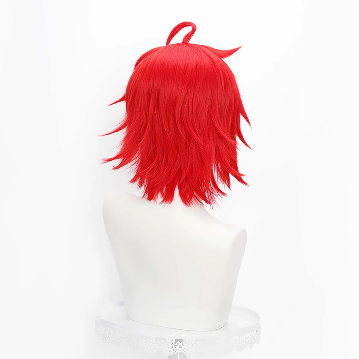 Erwachsene Männer Cosplay-Perücke: Sumino Takumi in Weinrot mit Dunkelblauem Haarteil