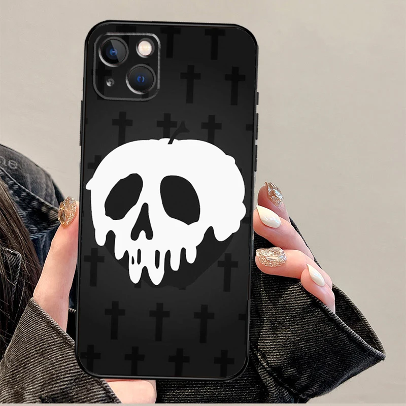 Gothic Witch Satan Case For iPhone 11 12 13 14 15 16 Pro Max XS X XR Plus 12 13 mini Phone Cover