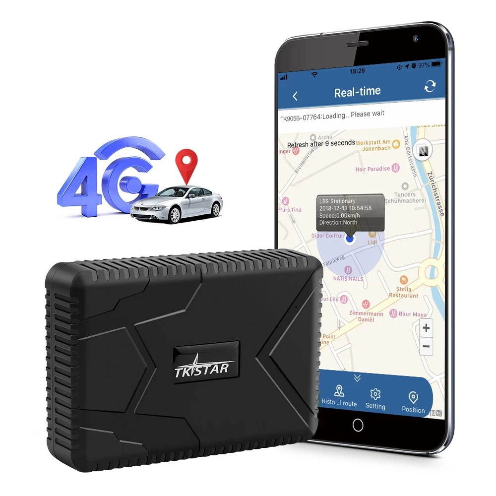 New 4G Car GPS Tracker with Magnets GPS/LBS/GSM Real-time Tracking&Listening More than 120 Days Standby Free Platform/APP