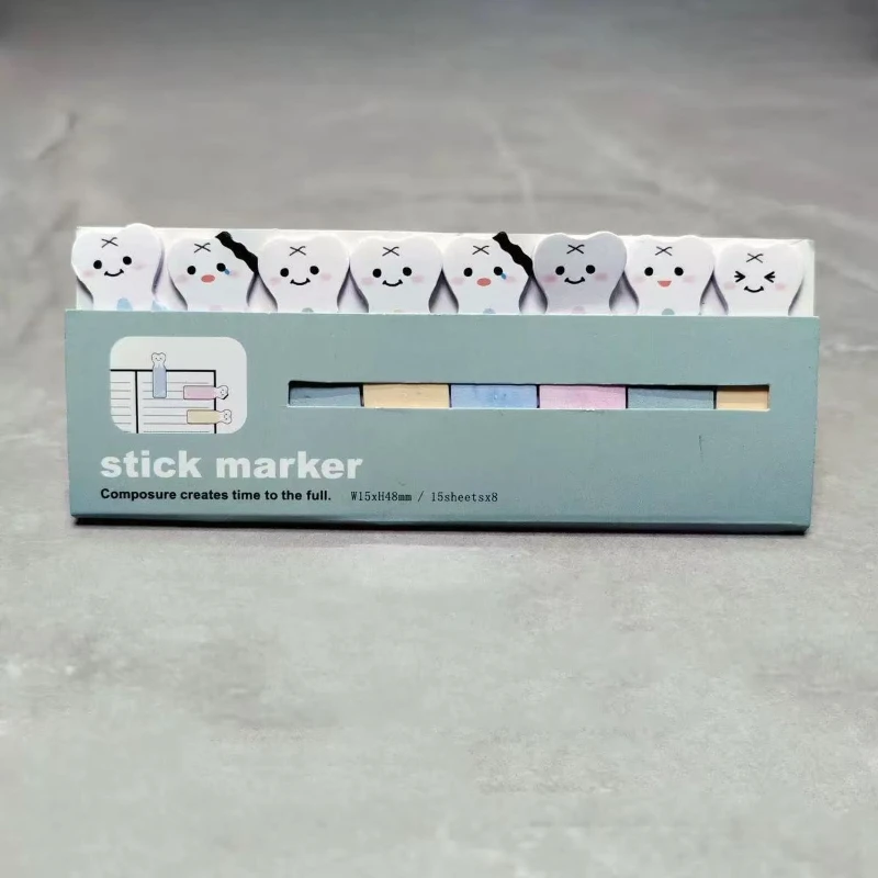 

Набор стикеров Kawai: Креативные наклейки-стикеры в виде зубов, мультяшные стикеры Pepsi, милые блокноты для заметок, канцелярские товары для офиса и школы