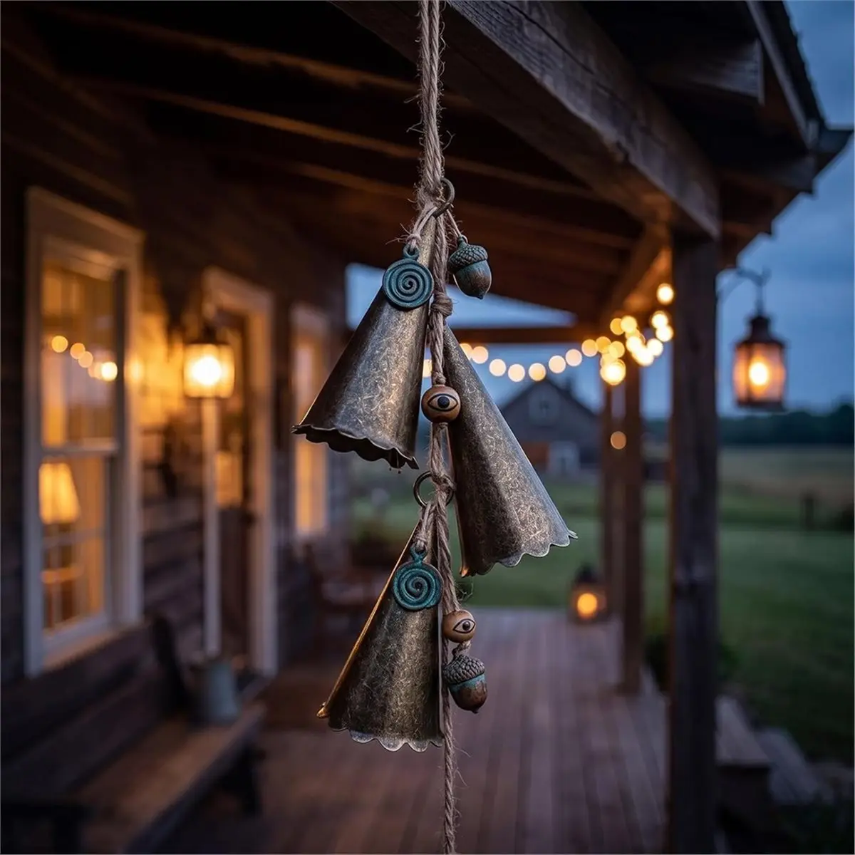 20 Pcs Witch Bells for Craft Mini Bronze Bells with Floral Border Vintage Indian Hanging Decor for DIY Wind Chimes 20PCS