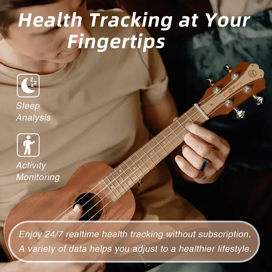 جهاز تتبع اللياقة البدنية الذكي، تتبع النوم، يمكن ارتداؤه، شاشة دقيقة، عداد الخطى، درجة الحرارة، تطبيق iOS وAndroid، أسود