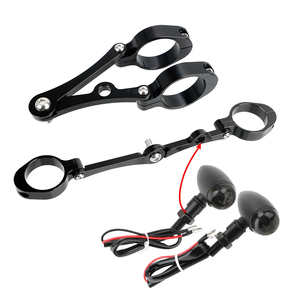 Moto Accessories Spotlight Holder CNC Fork Tube Mount Clamp 39mm-41mm Motorcycle Headlight Bracket Universal