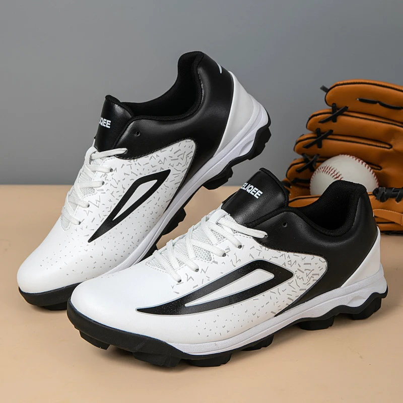 Men's Baseball and Softball Shoes - Lightweight, Comfortable, Non Slip Rubber Sole for Outdoor Training Sports Shoes
