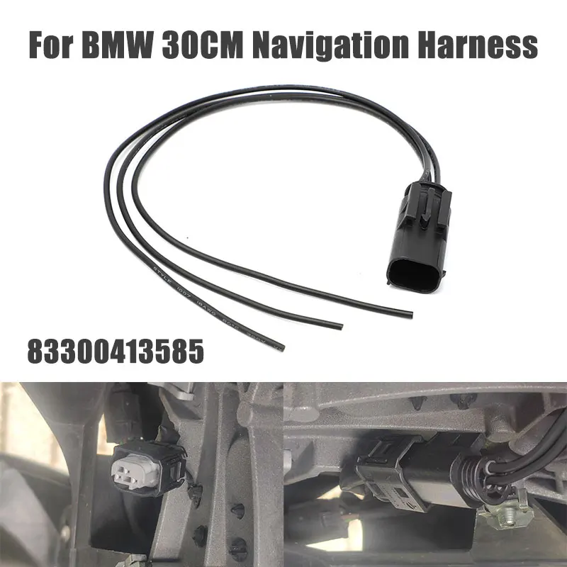 Motorcycle Replacement Accessories 611656 83300413585 For BMW  Navigation Harness GPS Repair Connector 3-pin