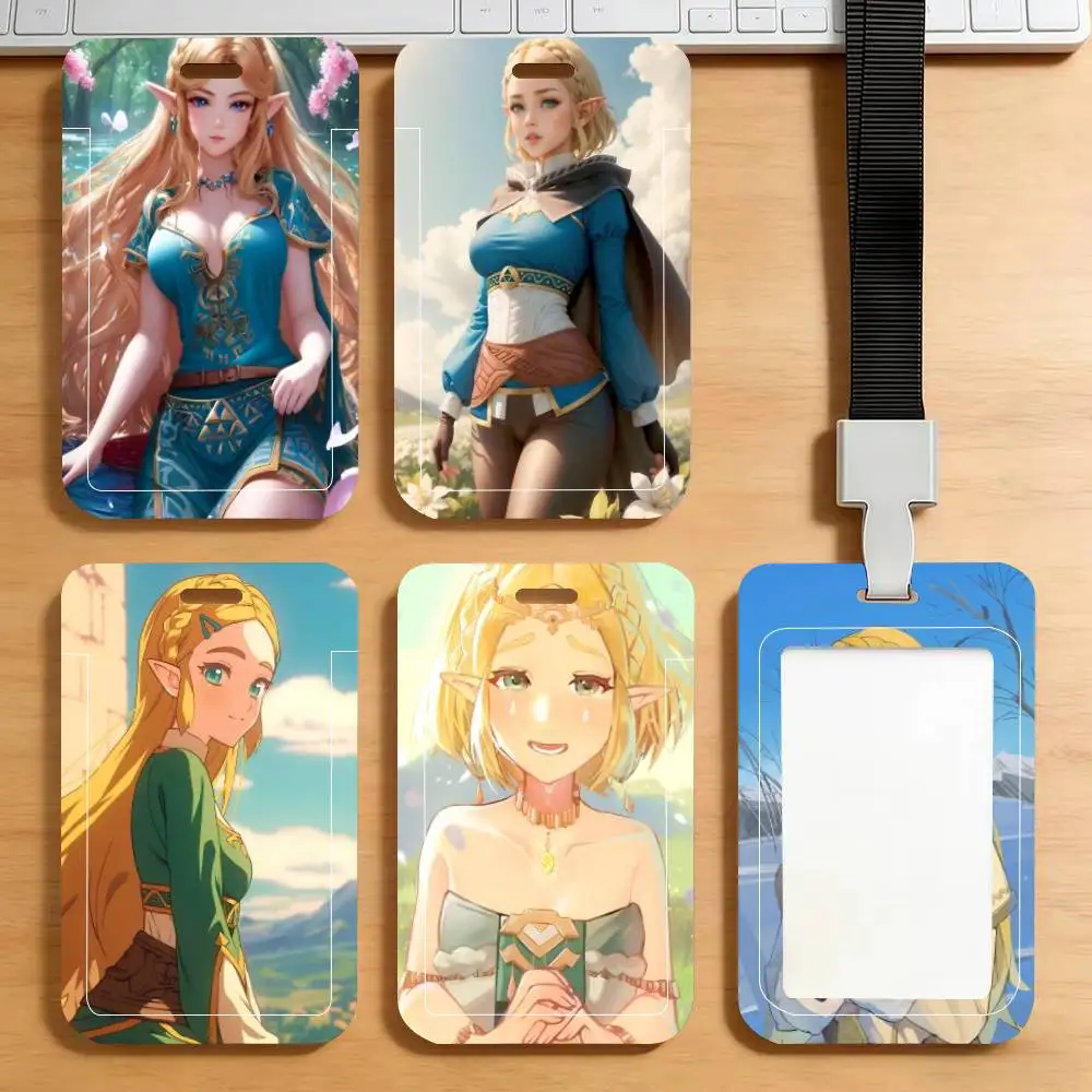 

Бейдж-держатель с ремешком на шею Game Princess Zelda Zelda No Densetsu, подвеска, держатель для пропуска, брелок для ключей, рабочий пропуск