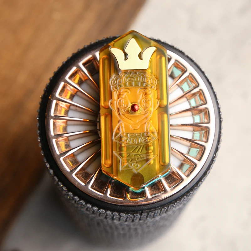 Klein vliegtuig PEI messing patch EDC fidget slider verlichten angst glijden speelgoed ADHD fidget speelgoed machines slider push fidget speelgoed