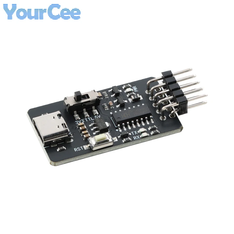 5pcs/1pc CH340C STC ISP Microcontroller Program Automatically Downloads Programmer Module USB Type-C to UART Serial Port Board