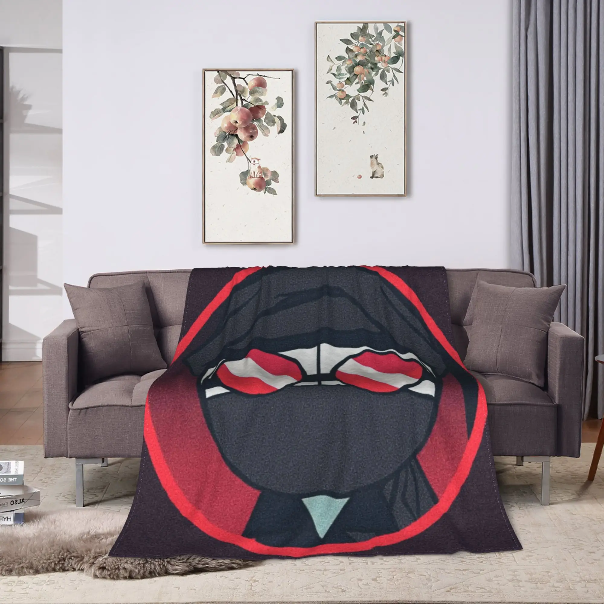 MADNESS COMBAT Hank Flannel Blanket Winter  Soft Warm Throw Blanket for Children Bedroom Print Bedspread Sofa Bed Cover