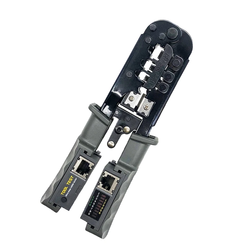 RJ45 Crimper Network Lan Cable Tester Cutting Tool For Cat7 Cat6 Cat5 RJ11 RJ12 RJ45 Crimper Metal Clip