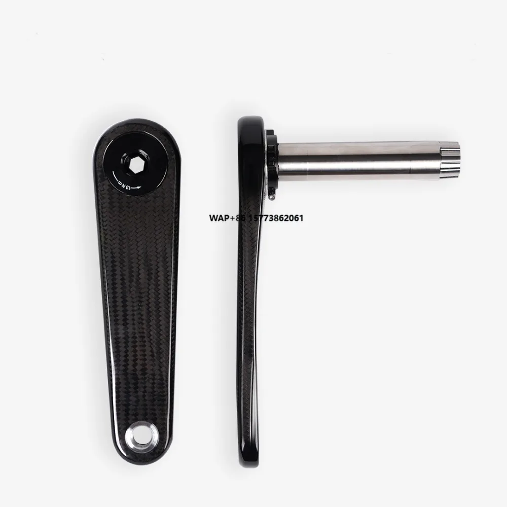 

Carbon Fiber Crank 145-175mm Lightest 286g Easton Spider Suitable for ROAD Gravel Bicycle Titanium 24mm