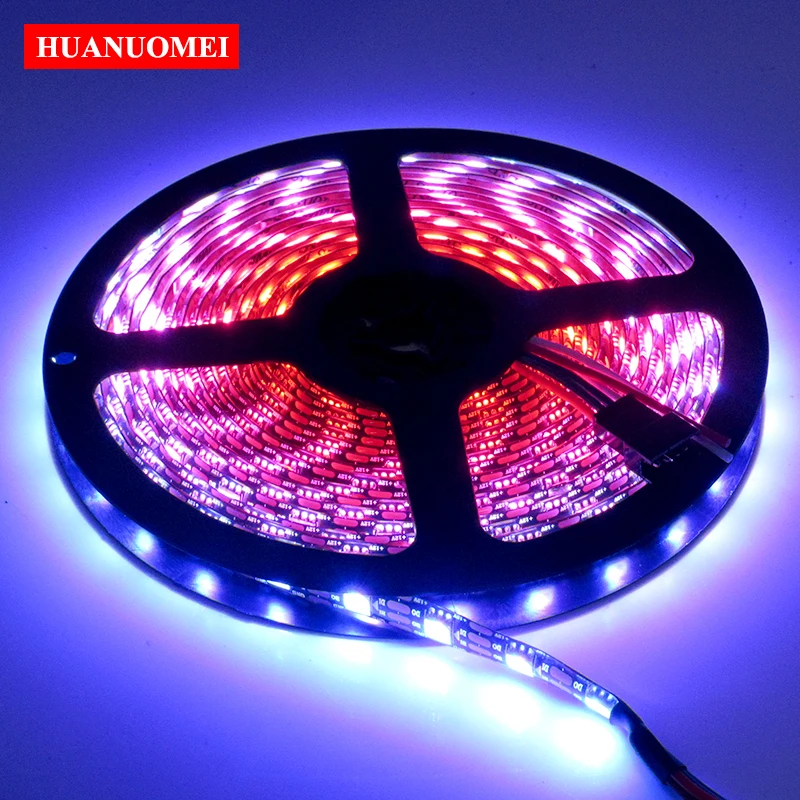 12V Adresseerbare LED Strip WS2815 60LEDs/M RGB Magische Kleur Pixel Flexibele Tape Verlichting Zwart PCB Waterdichte IP65 Digitale TV Lamp
