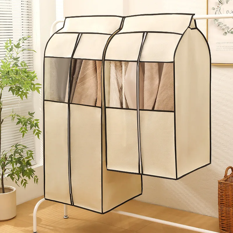 Hanging Garment Bags Closet Storage Garment Rack Cover Clothes Coat Hanger Protector Clothing Storage for Dresses Suits Coats