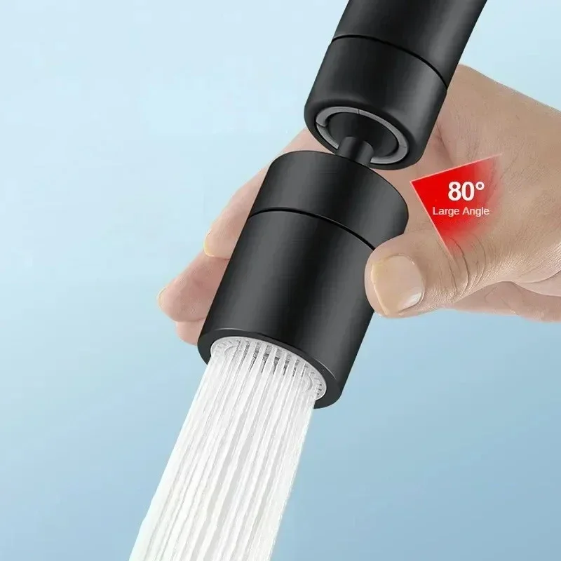 360° Rotary 2-Mode Kitchen Faucet Spray Head Adjustable Splash Proof Tap Filter Aerator
